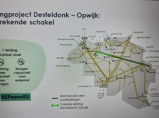 Website Fluxys project Destelbergen Opwijk